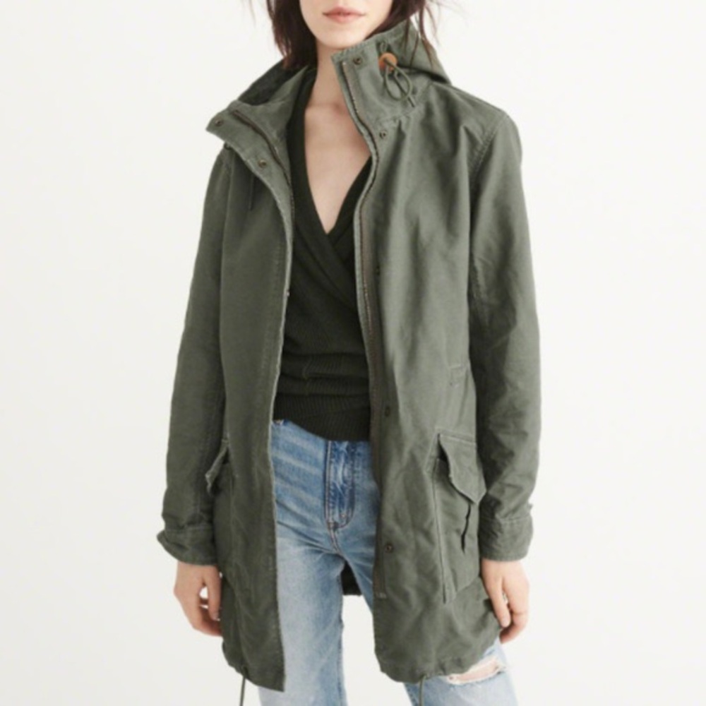 Abercrombie A&F Twill Boyfriend Parka